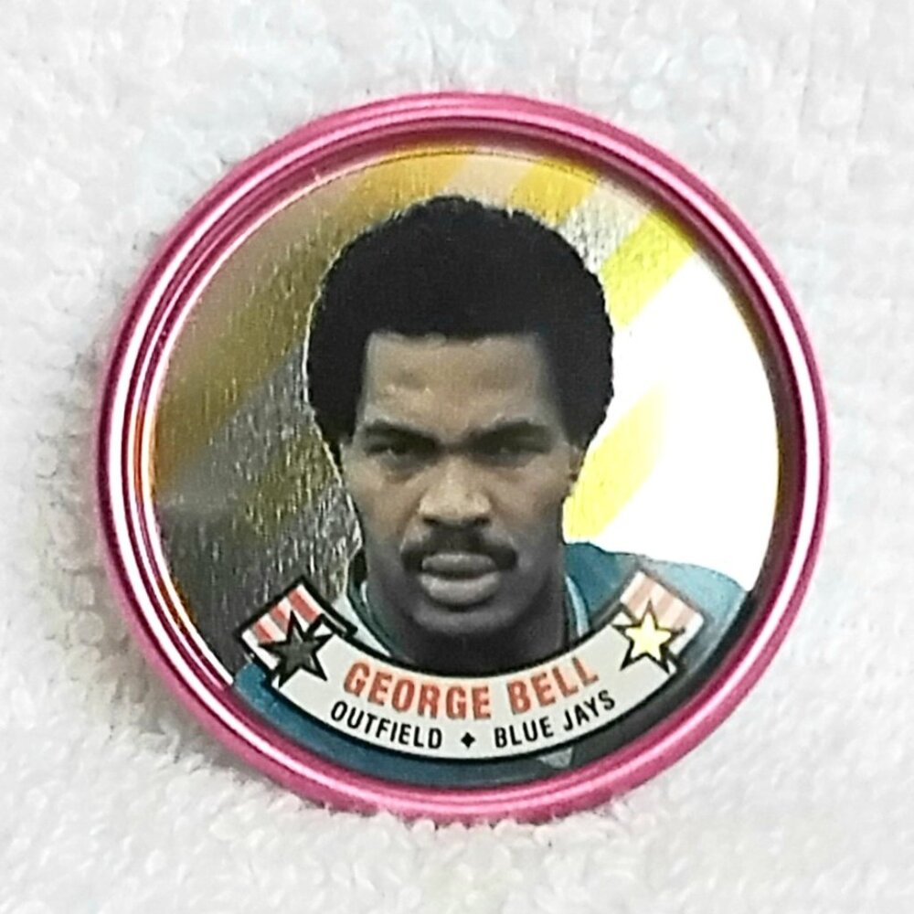 3/$20 Vintage & Mint 1988 Topps MLB George Bell 1 1/2" Metal Coin 1/60!!